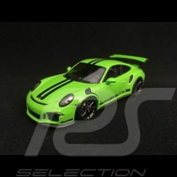 Porsche 911 GT3 RS type 991 gelbgrün / schwarze Streifen 1/43 Minichamps 410063224