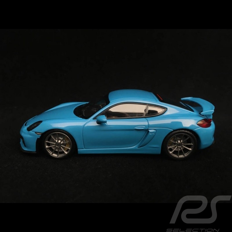 Porsche Cayman GT4 981 2015 riviera blue 1/43 Minichamps CA04316077