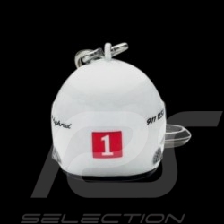Keyring Helmet Porsche 911 RSR / 919 Hybrid N° 1 white 1/12 Spark WAX01012017