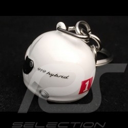 Keyring Helmet Porsche 911 RSR / 919 Hybrid N° 1 white 1/12 Spark WAX01012017