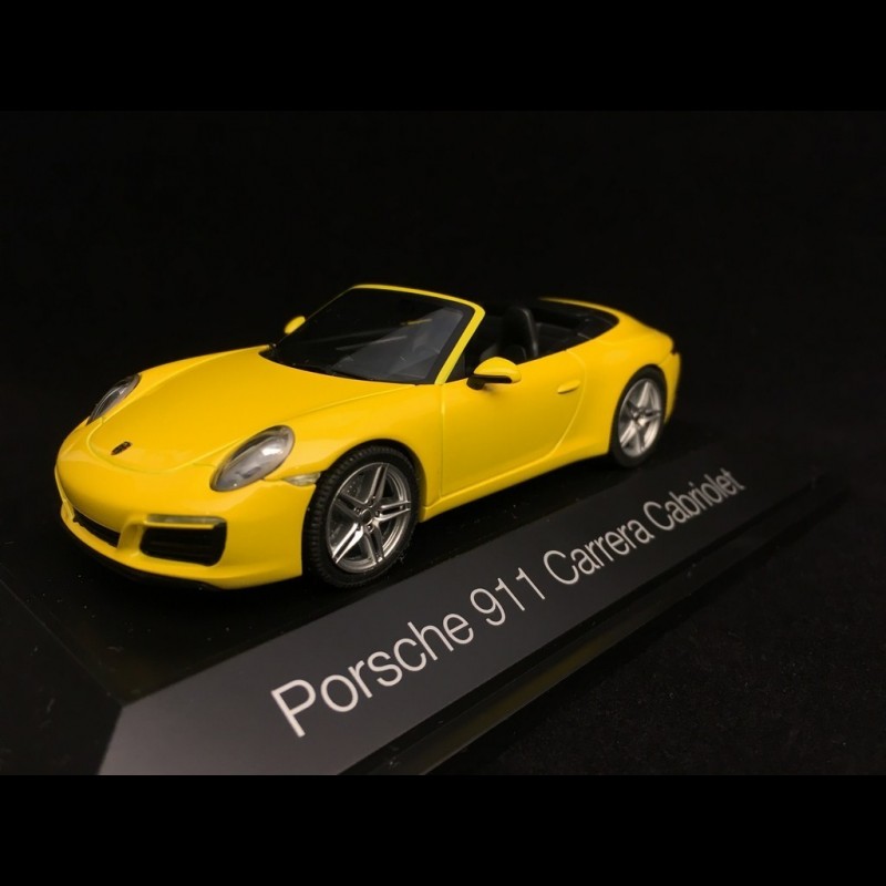 Porsche 911 Carrera Cabriolet ph II 2017 racing yellow 1/43 Herpa 071024