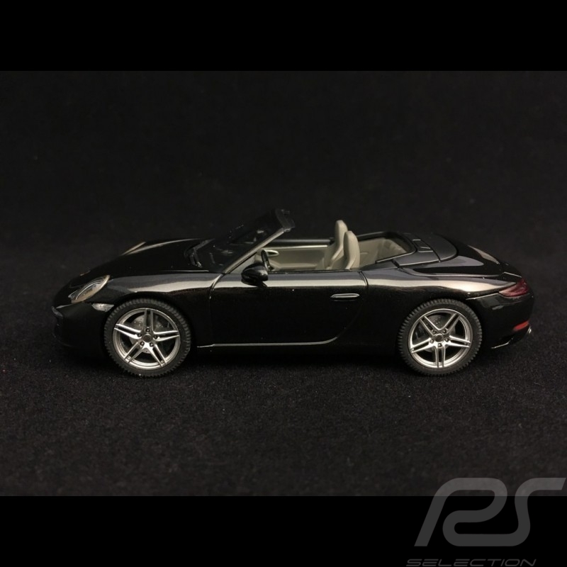 Porsche 911 Carrera Cabriolet ph II 2017 noir métallisé metallic black metallic schwarz 1/43 Herpa 071031