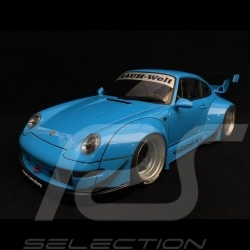 Porsche 911 type 993 RWB Чайхона N⁰1 bleu Riviera blue blau 1/18 Autoart 78152