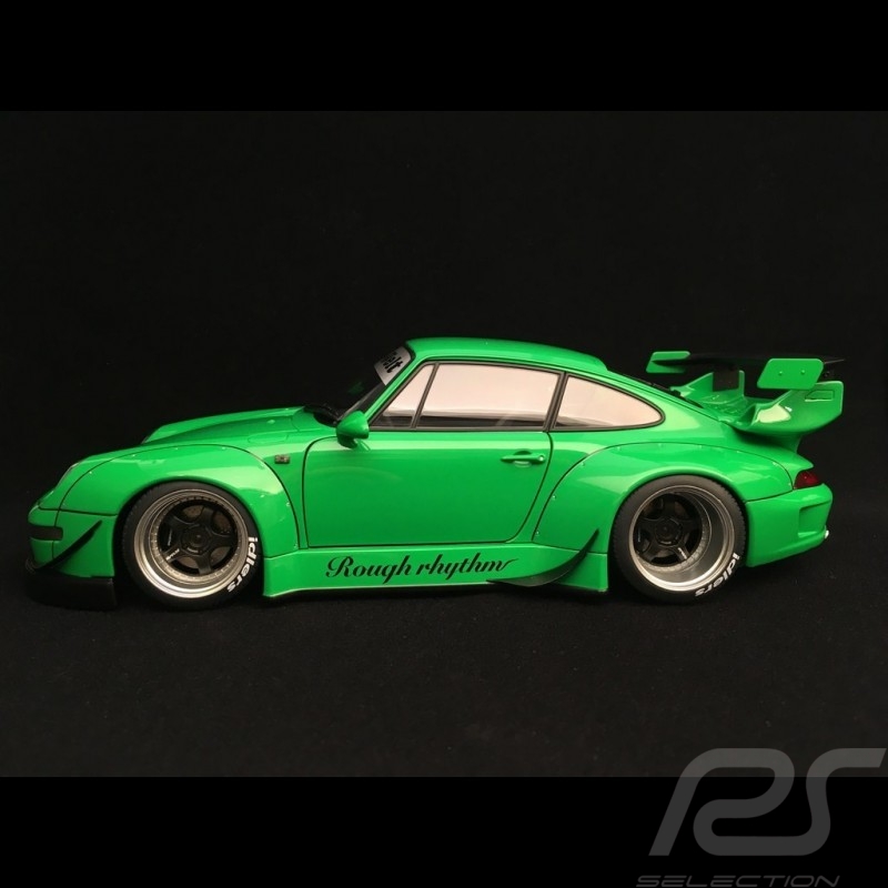 Porsche 911 typ 993 RWB Rough Rythm grün 1/18 Autoart 78150