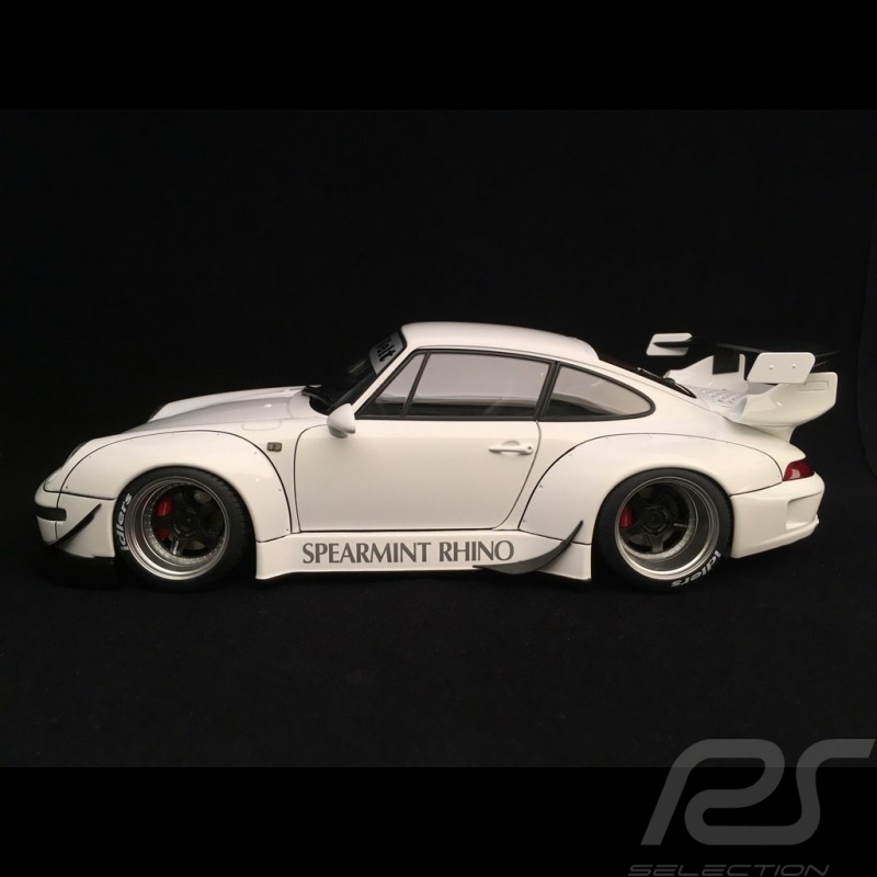 Porsche 911 type 993 RWB Spearmint Rhino white 1/18 Autoart 78150