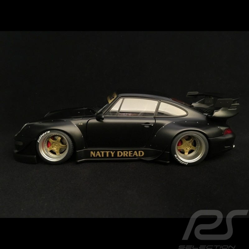 Porsche 911 type 993 RWB Natty Dread noir mat matt black matte schwarz 1/18 Autoart 78154