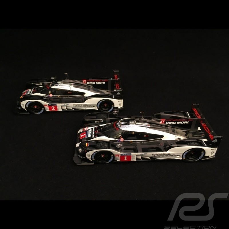 Duo Porsche 919 Hybrid - HY LMP1 Le Mans 2016 1/43 Spark MAP02031616 MAP02087816