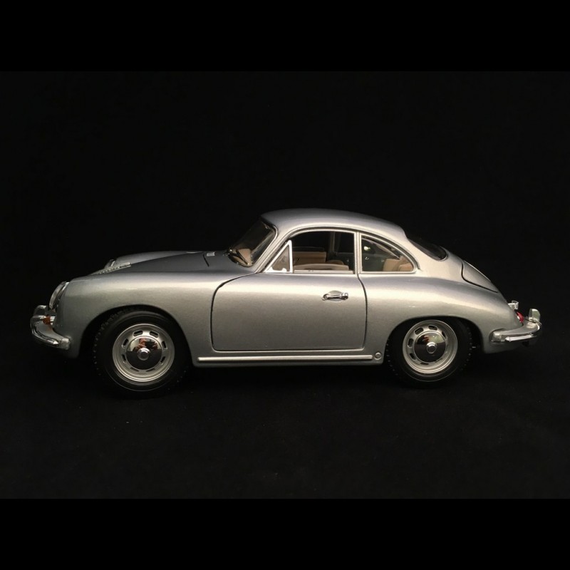 Porsche 356 B Coupé 1961 silver grey 1/18 Burago 12026