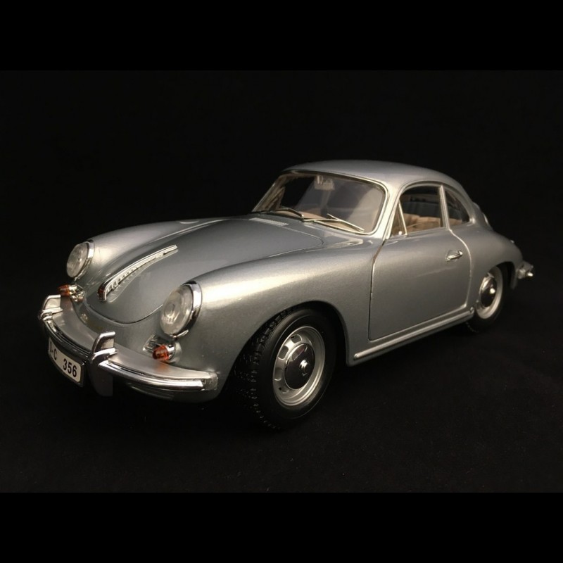 Porsche 356 B Coupé 1961 silver grey 1/18 Burago 12026