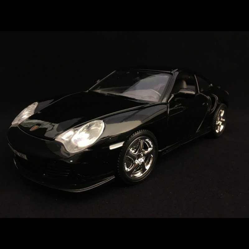 Porsche 911 Turbo type 996 2000 black 1/18 Burago 12030