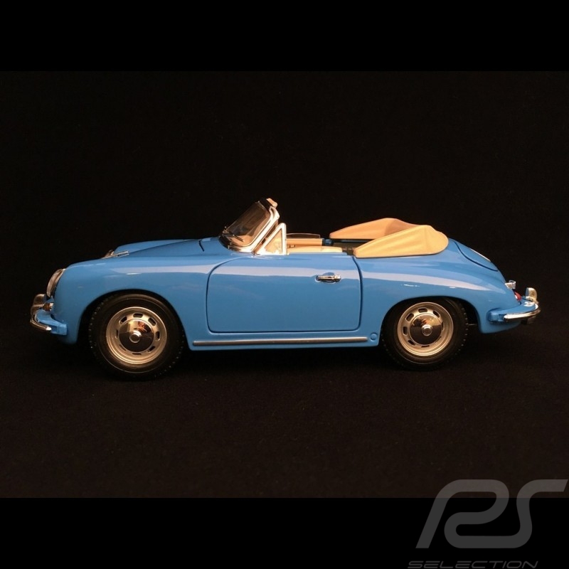 Porsche 356 B Cabriolet 1961 blau 1/18 Burago 12025