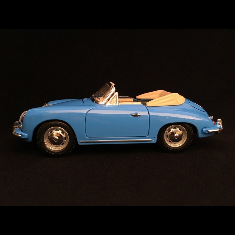 Porsche 356 B Cabriolet 1961 blue 1/18 Burago 12025