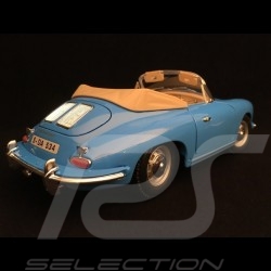 Porsche 356 B Cabriolet 1961 blau 1/18 Burago 12025