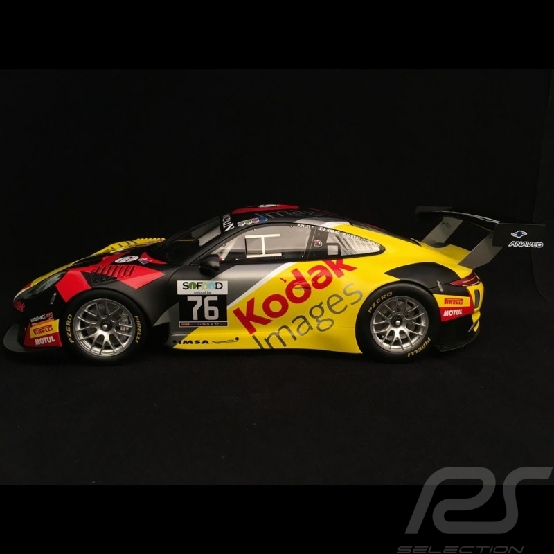 Porsche 991 GT3 R 24h Spa 2016 n° 76 Kodak 1/18 Spark 18SB003