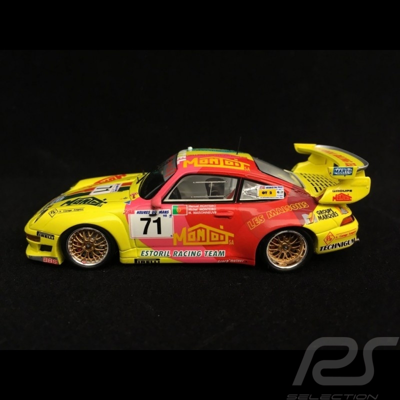 Porsche 911 type 993 GT2 24h du Mans 1998 n° 71 Estoril racing 1/43 Spark S4758