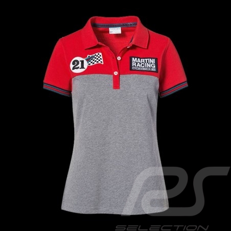 Polo Porsche Martini Racing Collection red grey Porsche Design WAP921J - Women