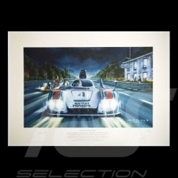 Porsche Poster 936 n° 4 Martini 24h du Mans 1977 Jacky Ickx " Ma plus grande course "