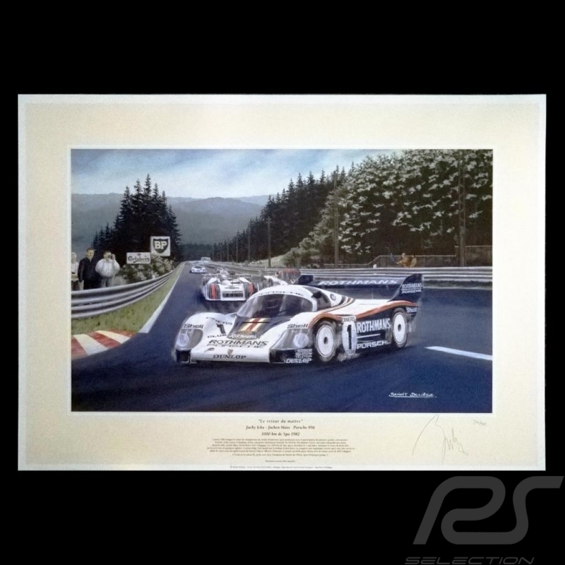 Porsche 804 Grosser Preis von Frankreich reproduction d'une affiche originale de Erich Strenger