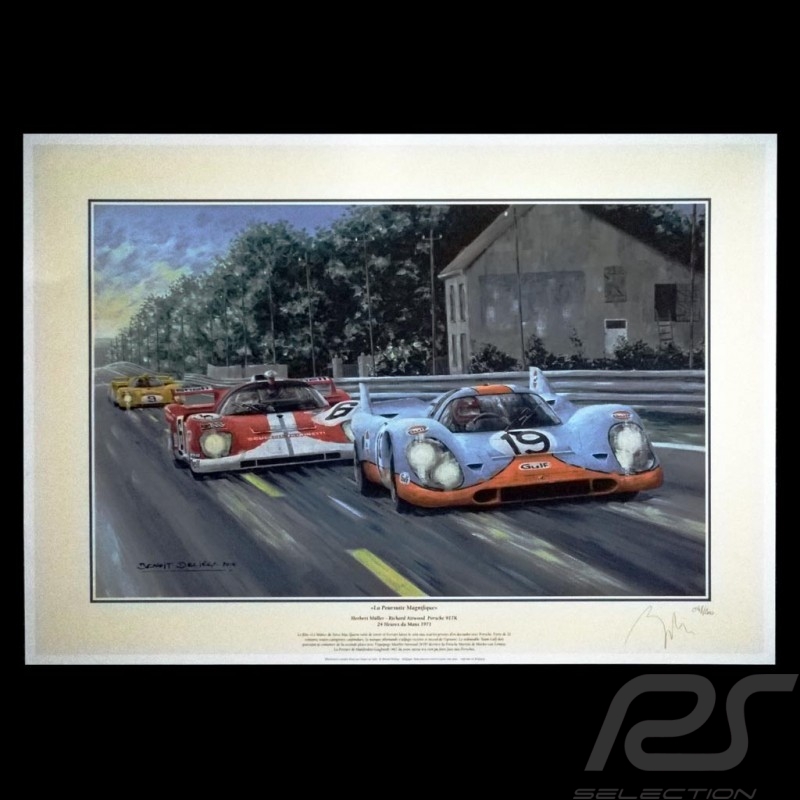 Porsche 804 Grosser Preis von Frankreich reproduction d'une affiche originale de Erich Strenger