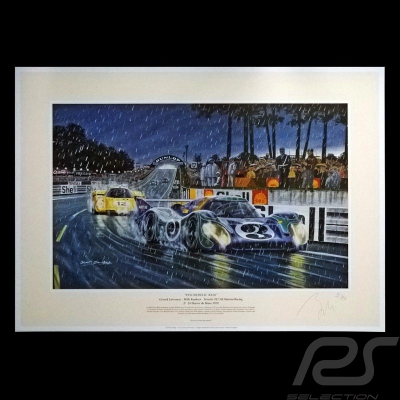 Porsche 804 Grosser Preis von Frankreich reproduction d'une affiche originale de Erich Strenger