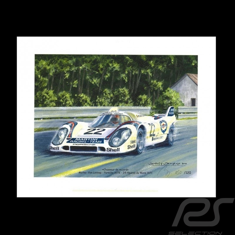 Porsche 804 Grosser Preis von Frankreich reproduction d'une affiche originale de Erich Strenger