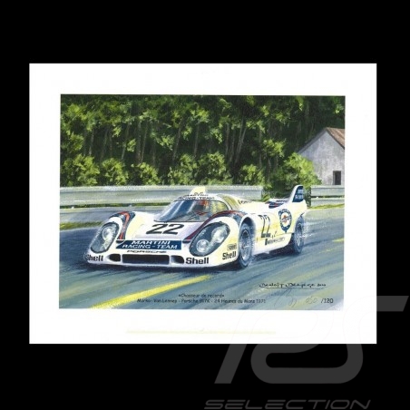 Porsche 804 Grosser Preis von Frankreich reproduction d'une affiche originale de Erich Strenger