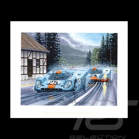 Porsche 804 Grosser Preis von Frankreich reproduction d'une affiche originale de Erich Strenger