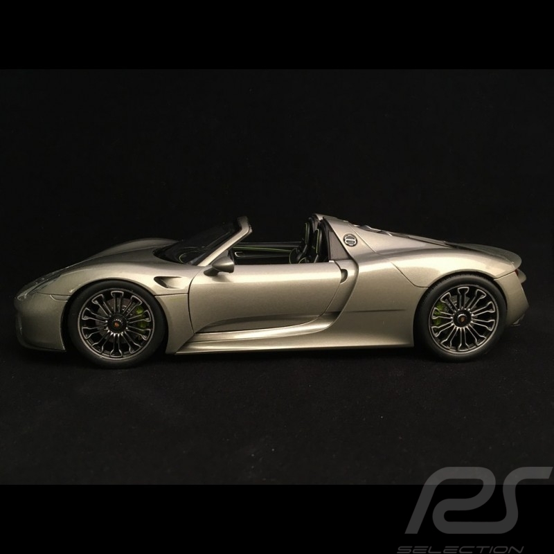 Porsche 918 Spyder 2016 metallic grau open-Top Version 1/18 Welly 18051 GF