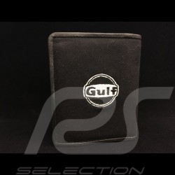 Portefeuille Gulf racing toile / cuir noir Wallet canvas / leather black Geldbeutel Canvas / Leder schwartz