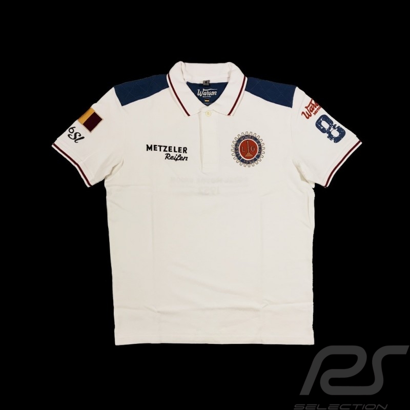 Polo Porsche 356 SL n° 81 Liège-Rome-Liège 1952 blanc white weiß - homme men Herren