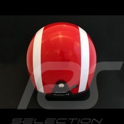 Casque Helmet Helm Jo Siffert 1968 réplique n° 3 / 100 rouge bandes blanches drapeau suisse avec visière