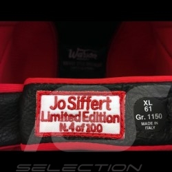 Helm Jo Siffert 1968 replica n° 4 / 100 rot weißen Streifen Schweizer Flagge mit Visier