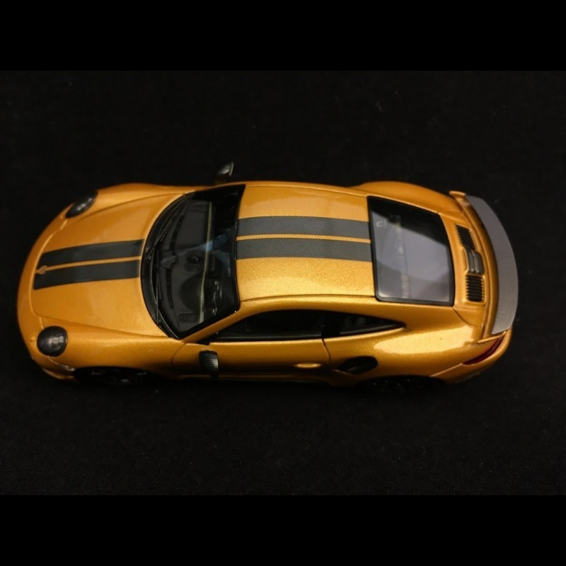 Porsche 911 Turbo S Exclusive Series 991 2017 yellow gold 1/43