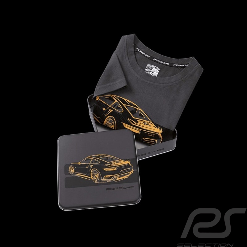 T-shirt Porsche 911 Turbo S Exclusive Series gris Porsche Design WAP403 - mixte