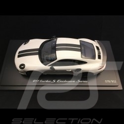Porsche 911 Turbo S Exclusive Series 991 2017  Carrara white 1/18 Spark WAP0219030H