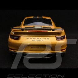 Porsche 911 Turbo S Exclusive Series 991 2017 or jaune 1/18 Spark WAP0219040h yellow gold Gelbgold