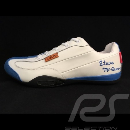 solicitud Larry Belmont heno Steve McQueen Shoes - Porsche 911 Classic Spirit - Grand Prix white and  blue - man