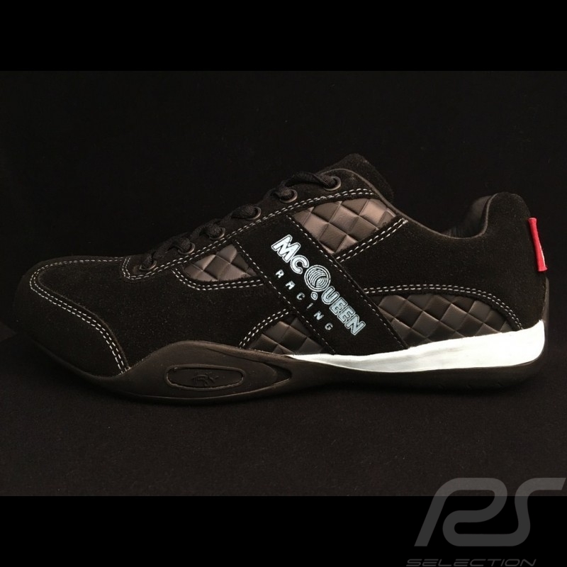 Steve McQueen Racing Schuhe - Porsche 911 Klassische Geist - schwarz / Gulf blau - Herren