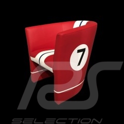 Tub chair Racing Inside n° 7 red / white / black 512FLM71