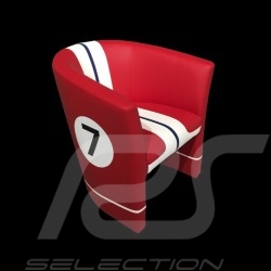 Tub chair Racing Inside n° 7 red / white / black 512FLM71