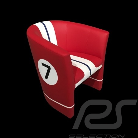 Tub chair Racing Inside n° 7 red / white / black 512FLM71