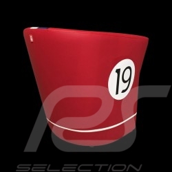 Fauteuil cabriolet Tub chair Tubstuhl Racing Inside n° 19 rouge / blanc / bleu / noir GTOLM62 chair Cabrio Stuhl