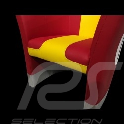 Tub chair Racing Inside n° 10 red / yellow / gray 512MLM71