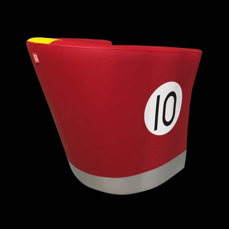 Tub chair Racing Inside n° 10 red yellow grey 512MLM71