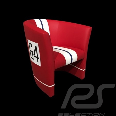 Fauteuil cabriolet Racing Inside n° 64 rouge / blanc / noir 512NARTLM79 chair Cabrio Stuhl