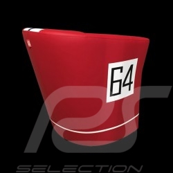 Cabrio Stuhl Racing Inside n° 64 rot / weiß / schwarz 512NARTLM79