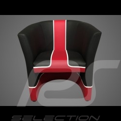 Fauteuil cabriolet Tub chair Tubstuhl Racing Inside 24H Le Mans noir / rouge / blanc chair Cabrio St