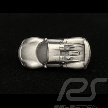 Porsche Pin broche badge key 918 spyder couleur argent silver Silber 