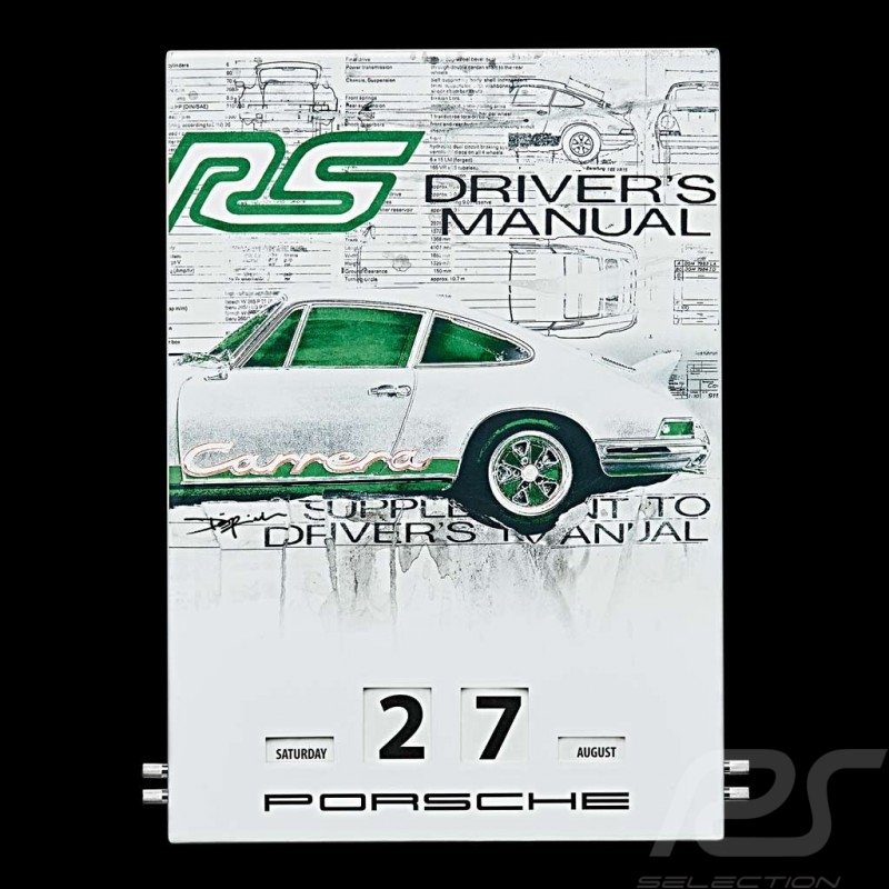 Calendrier perpétuel Perpetuel calendar Unendliches Drehkalendarium Porsche 911 Carrera RS 2.7 Porsche Design WAP0920200H
