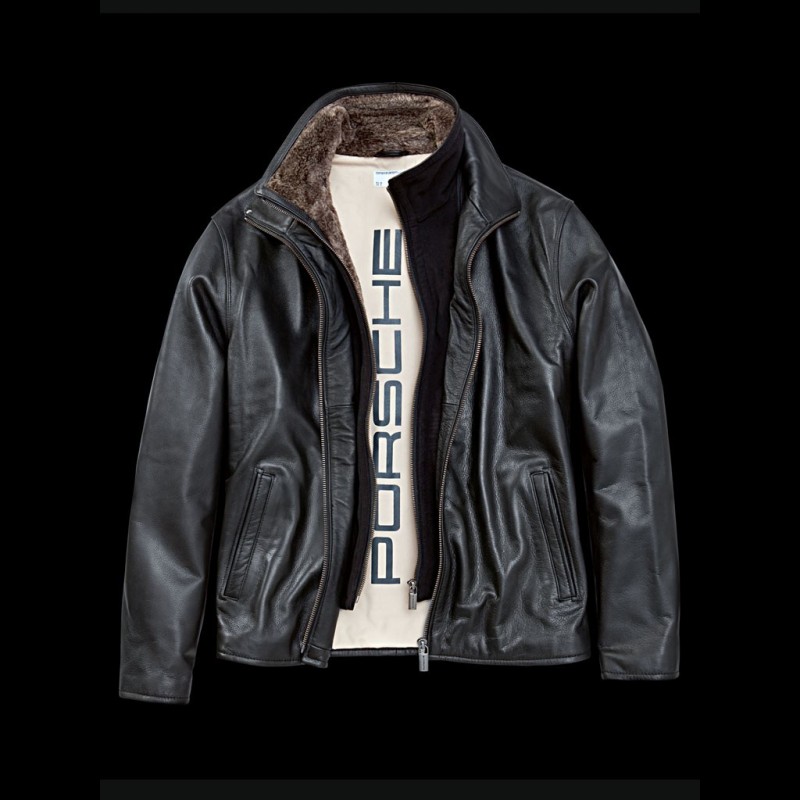 Porsche Lederjacke schwarz Porsche Design WAP900 Herren